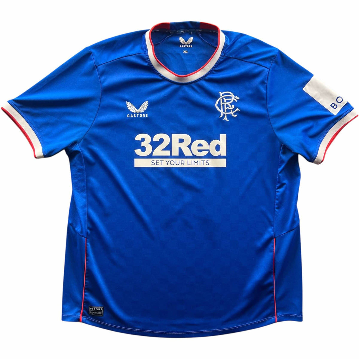 Rangers 2022-23 Castore home James Tavernier football shirt size XXL