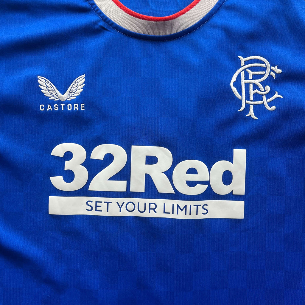 Rangers 2022-23 Castore home James Tavernier football shirt size XXL