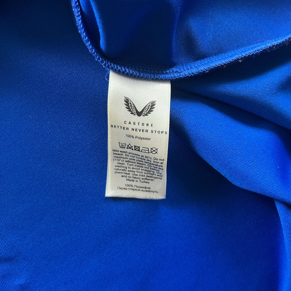 Rangers 2022-23 Castore home James Tavernier football shirt size XXL