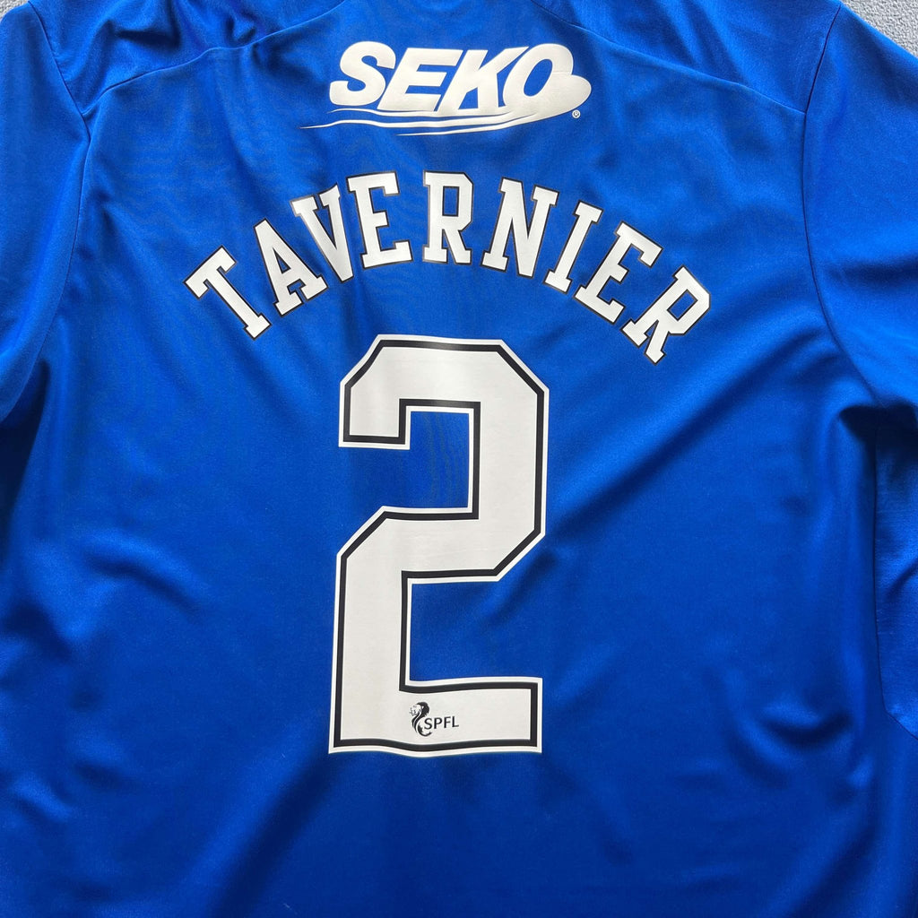 Rangers 2022-23 Castore home James Tavernier football shirt size XXL