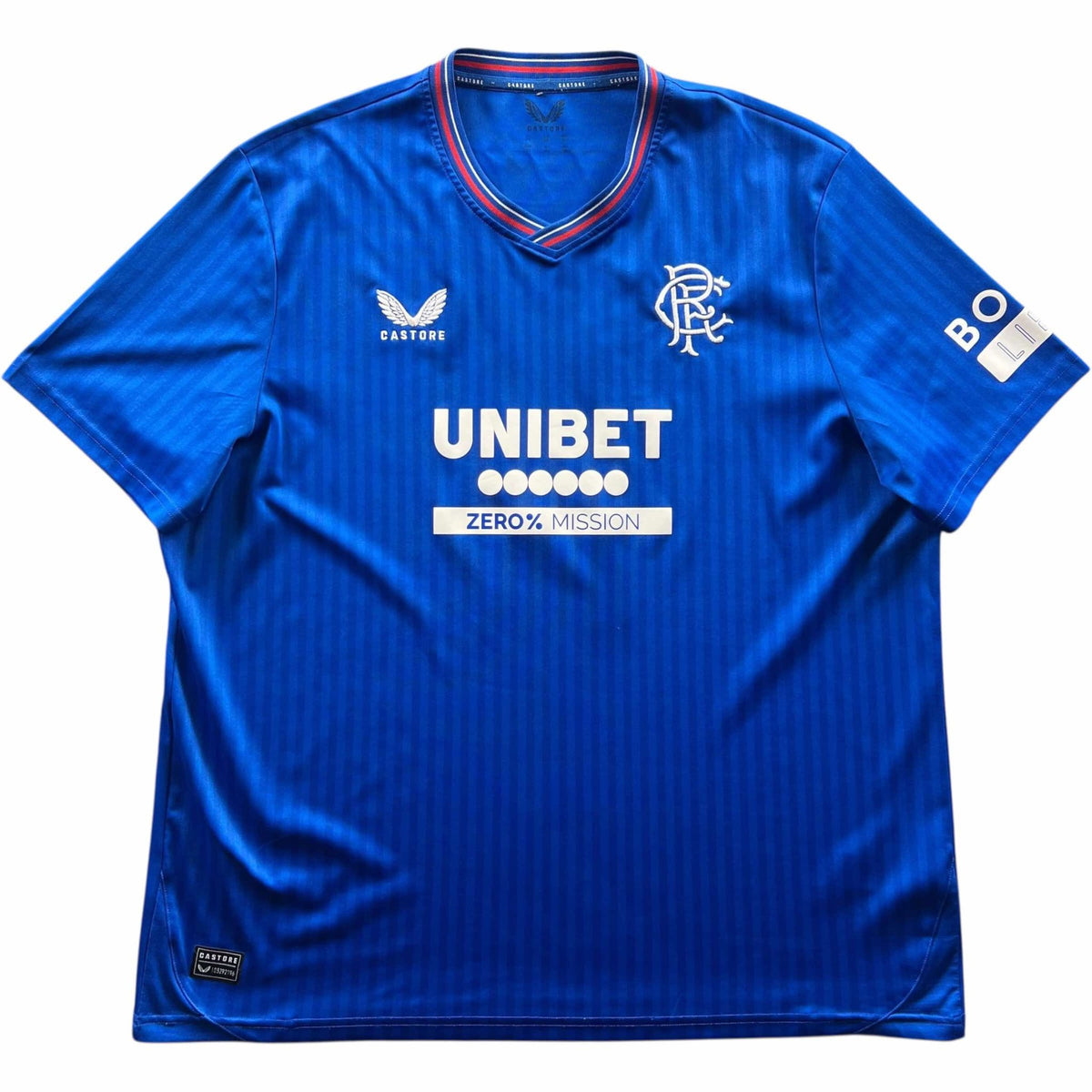 Rangers 2023-24 Castore home James Tavernier football shirt size XXL