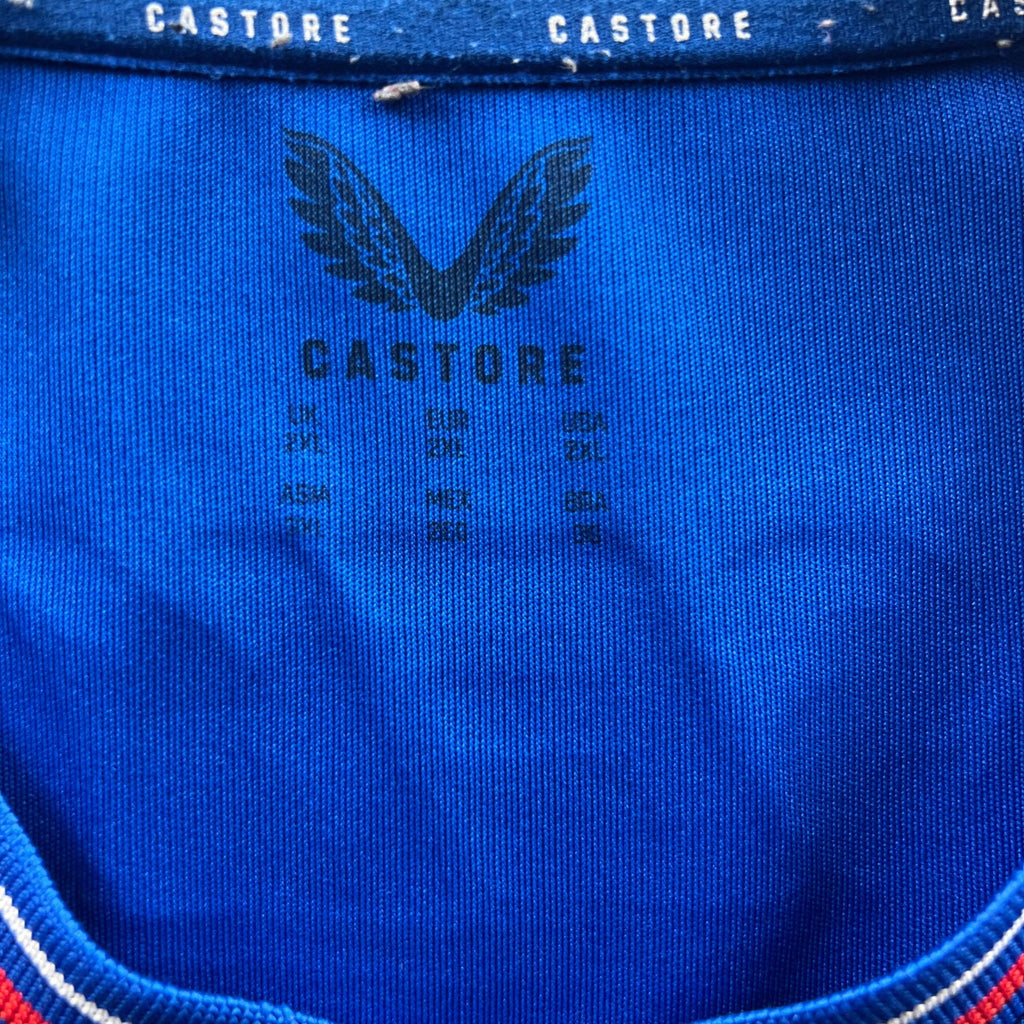 Rangers 2023-24 Castore home James Tavernier football shirt size XXL