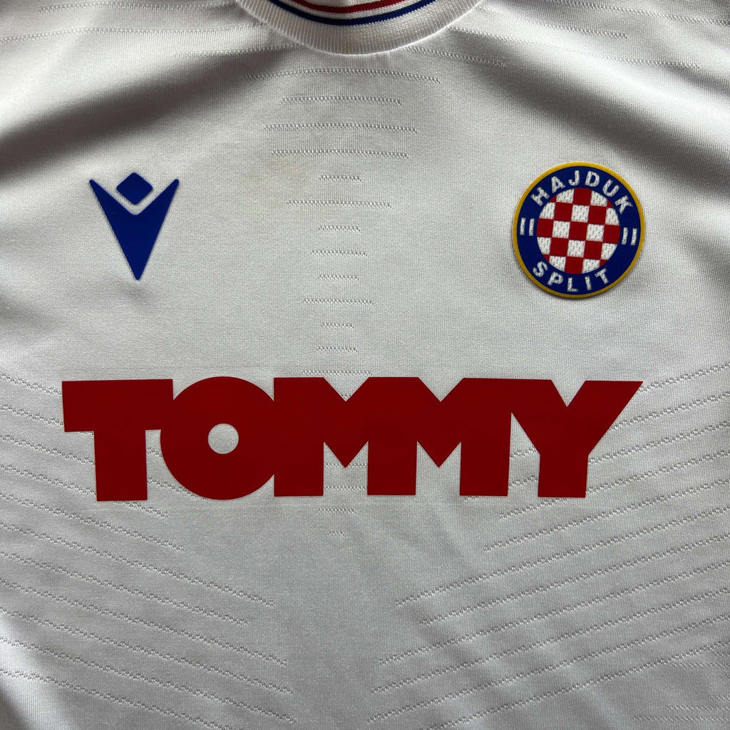 Hajduk Split 2022-23 Macron home football shirt size Boys M (133-145)
