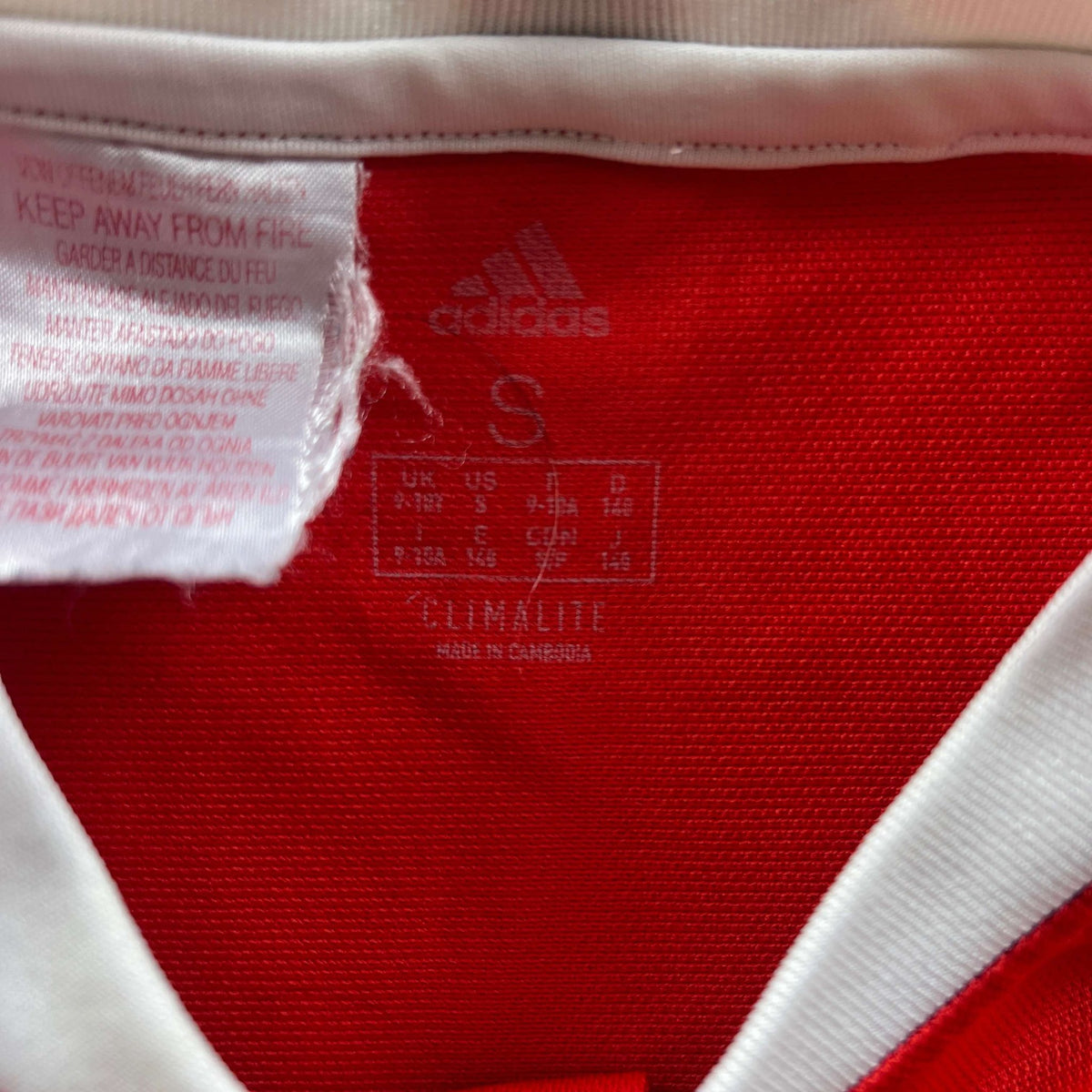 Wales 2018-19 Adidas home football shirt size Boys S (140)