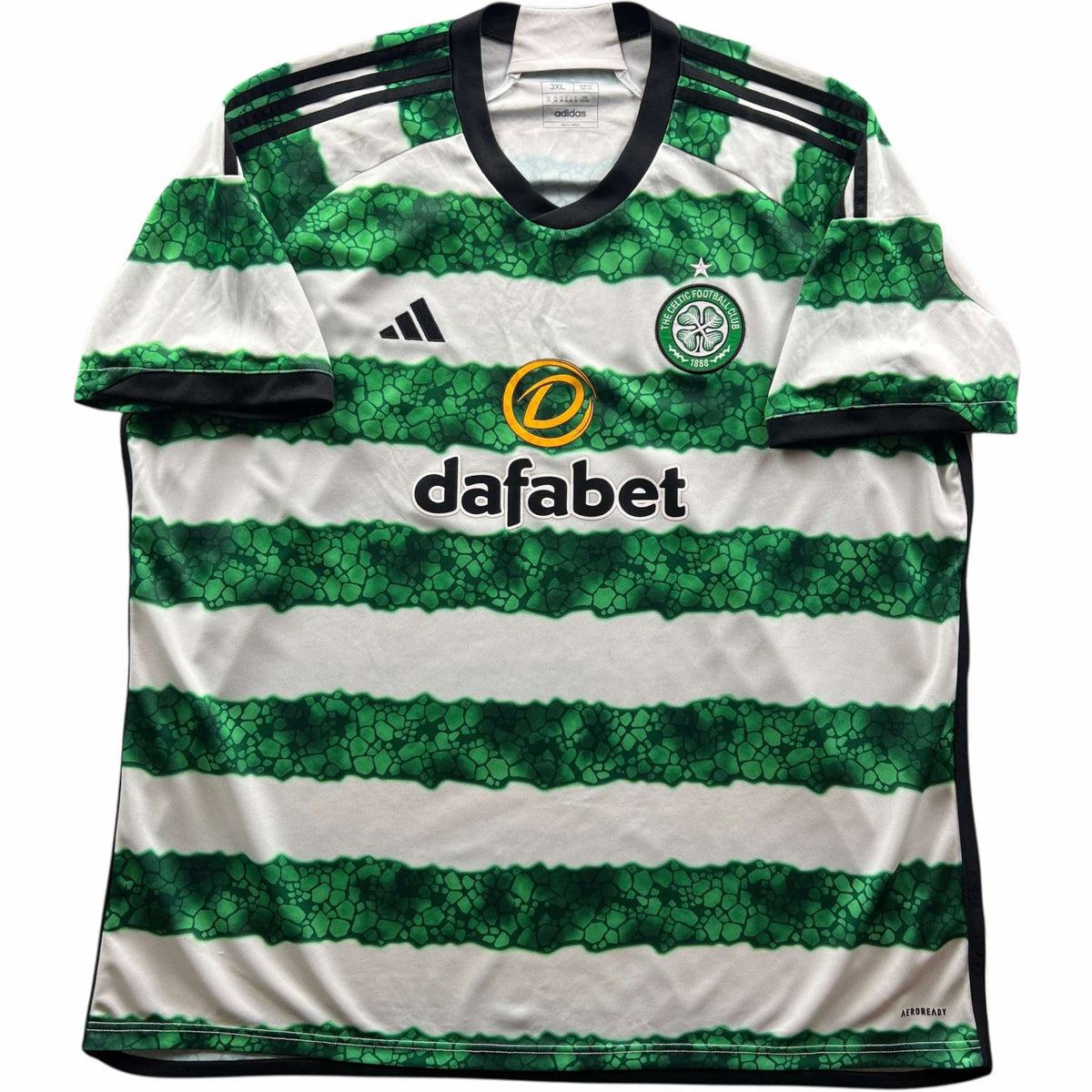 Celtic 2023-24 Adidas home football shirt size 3XL