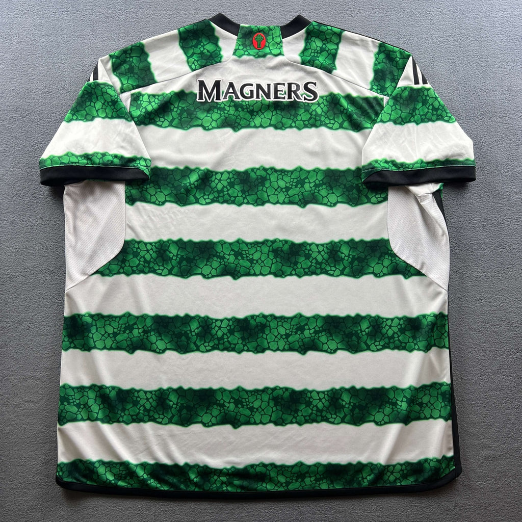 Celtic 2023-24 Adidas home football shirt size 3XL