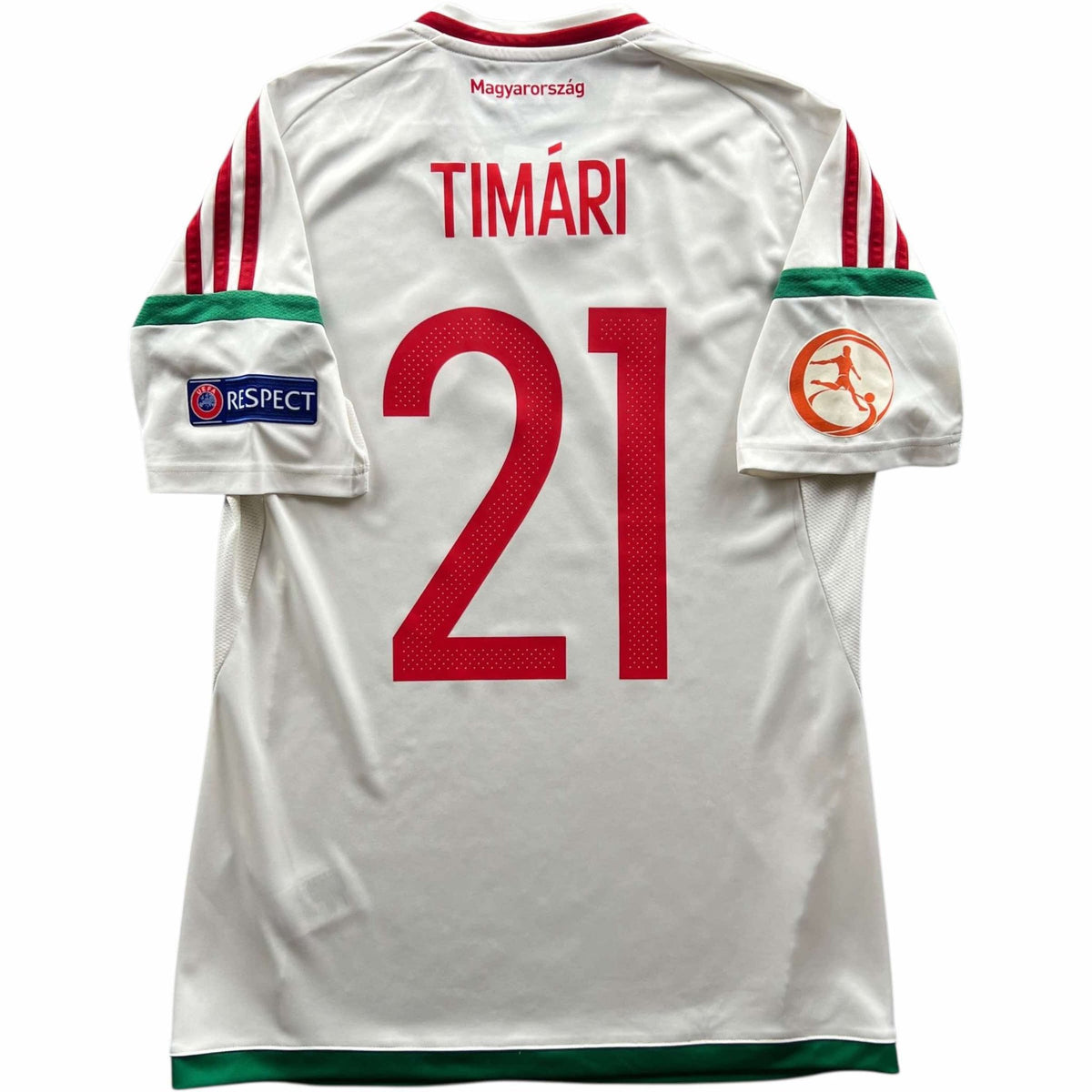 Hungary 2016-18 Adidas away Timári Norman football shirt size S