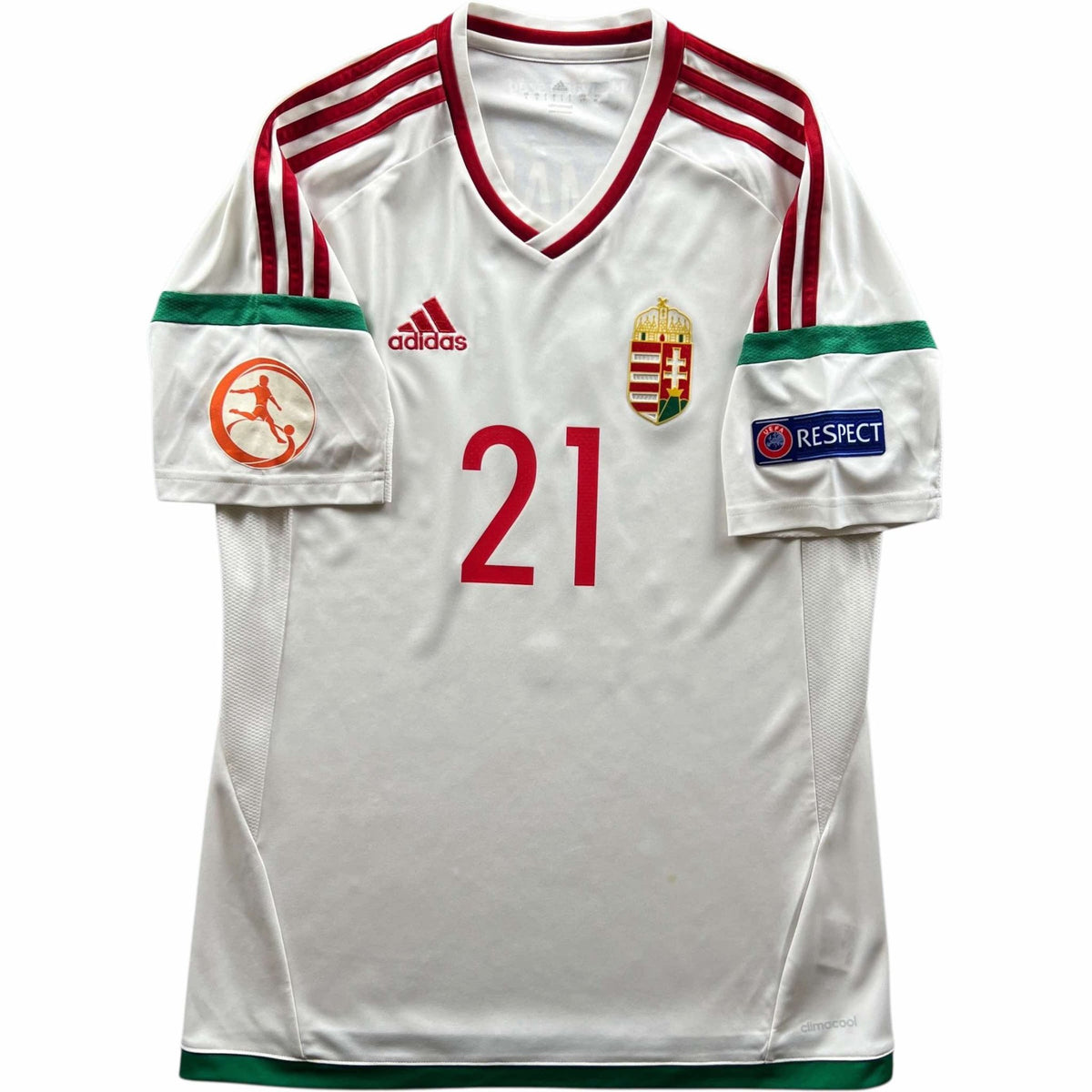 Hungary 2016-18 Adidas away Timári Norman football shirt size S