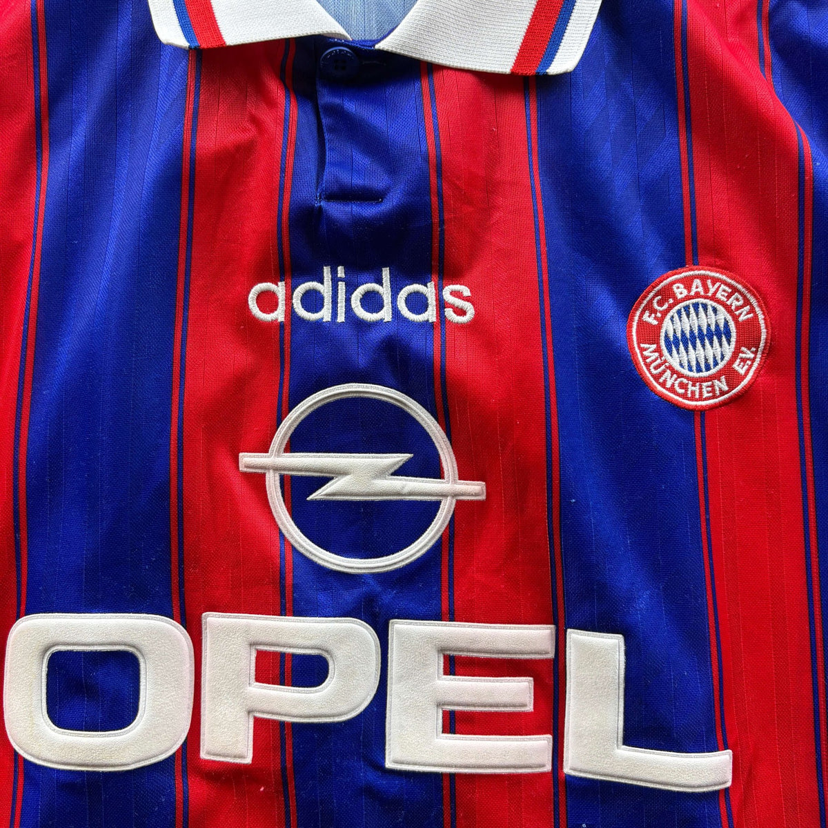 Bayern München 1995-97 Adidas home Thomas Helmer football shirt size L