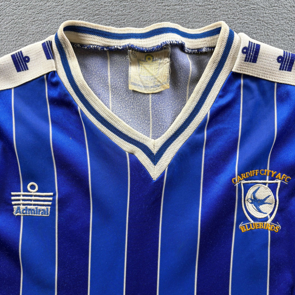 Cardiff City 1982-84 Admiral home football shirt size M