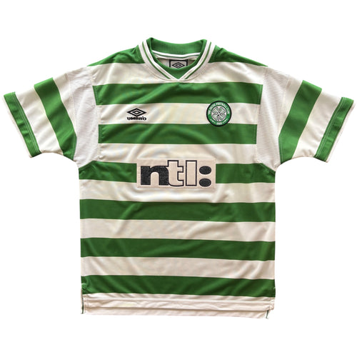 Celtic 1999-2001 Umbro home Henrik Larsson football shirt size L