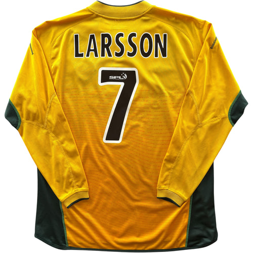 Celtic 2002-03 Umbro away long sleeve Henrik Larsson football shirt size XL