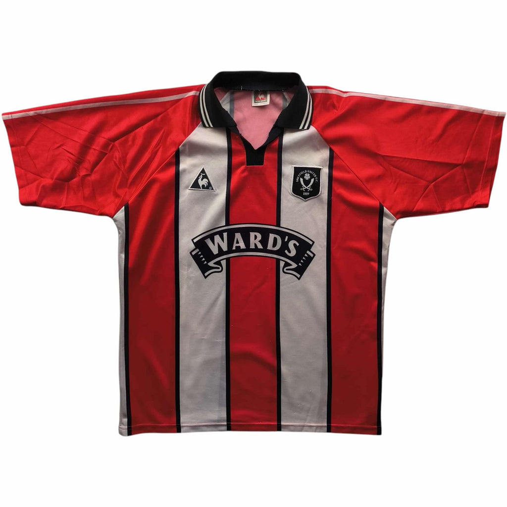 Sheffield United 1997-99 Le Coq Sportif hazai foci mez XL-es