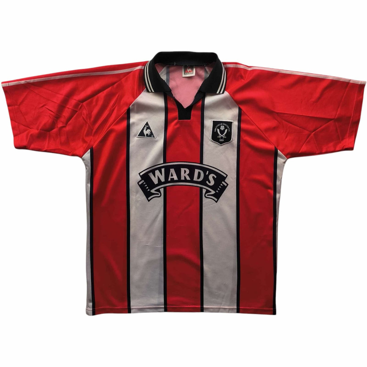 Sheffield United 1997-99 Le Coq Sportif hazai foci mez XL-es