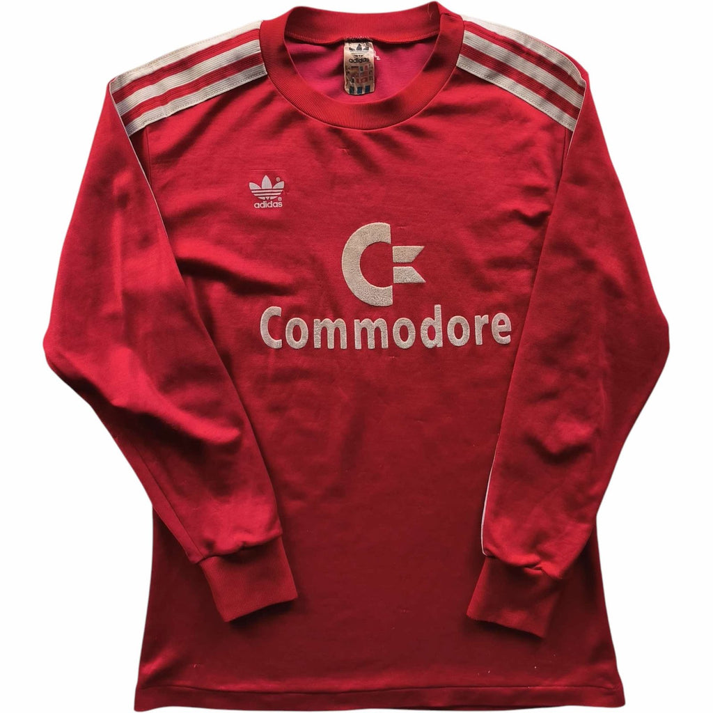 Bayern München 1984-89 Adidas home long sleeve football shirt size M