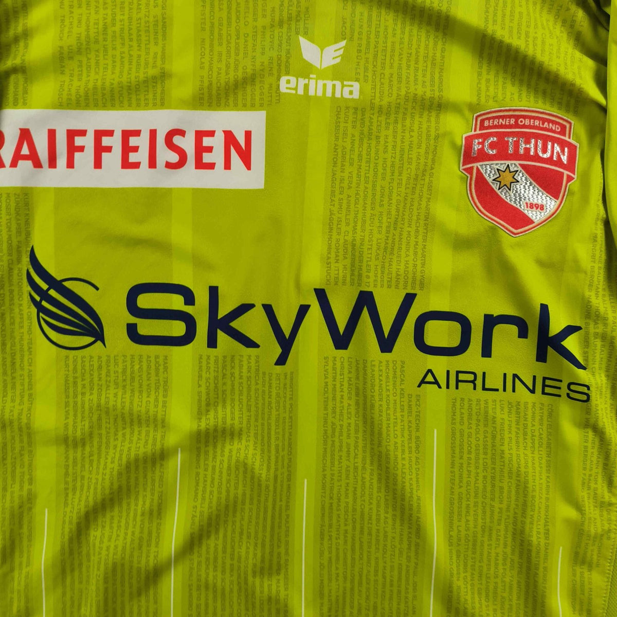 FC Thun 2012-13 Erima away Michael Siegfried football shirt size M