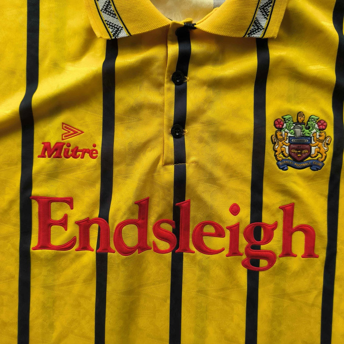 Burnley 1993-95 Mitre vendég foci mez XL-es
