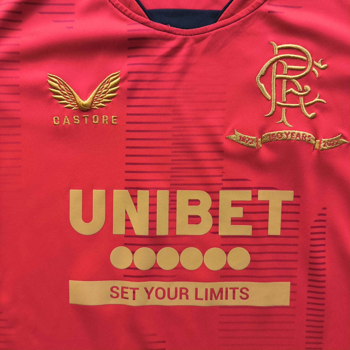 Rangers 2021-22 Castore pre-match football shirt size 164