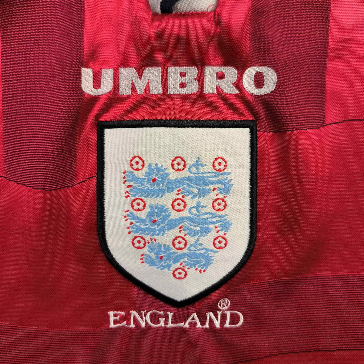 Anglia 1997-99 Umbro vendég foci mez XL-es