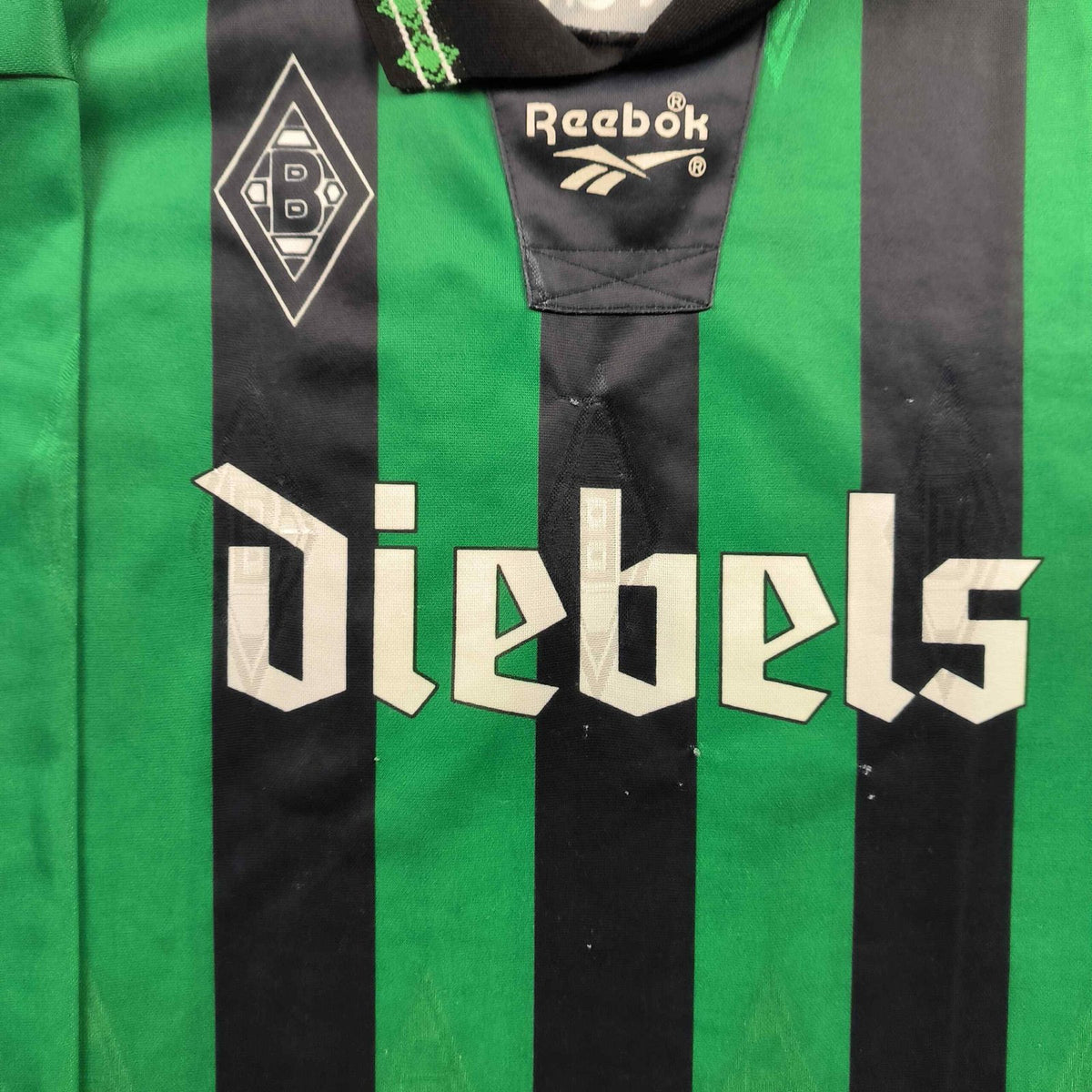 Borussia Mönchengladbach 1995-96 Reebok vendég hosszú ujjú foci mez XXL-es