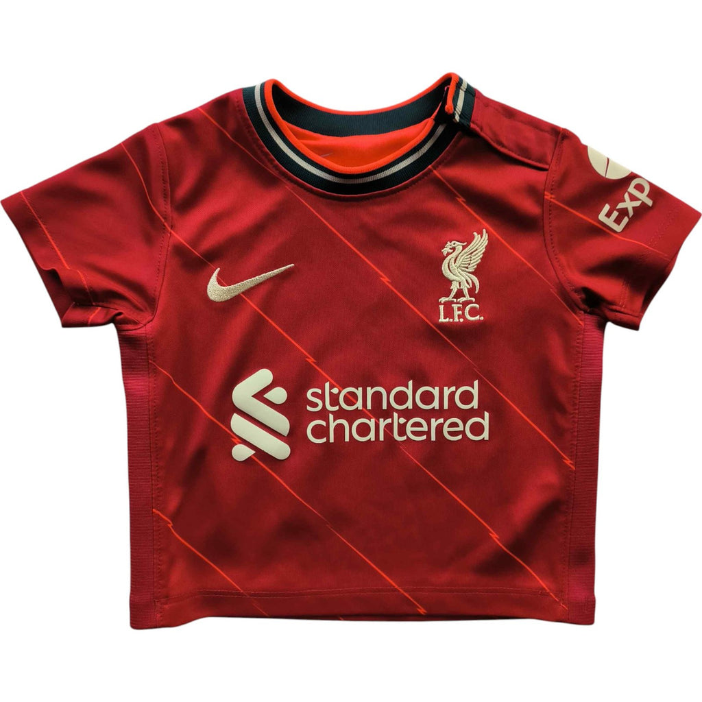Liverpool 2021-22 Nike hazai „Mozz” #3 foci mez gyerek 70-75-ös