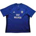 Cardiff City 2017-18 Adidas home football shirt size XXL