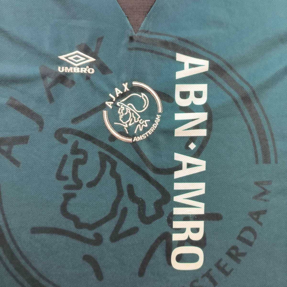 Ajax 1995-96 Umbro vendég foci mez XL-es