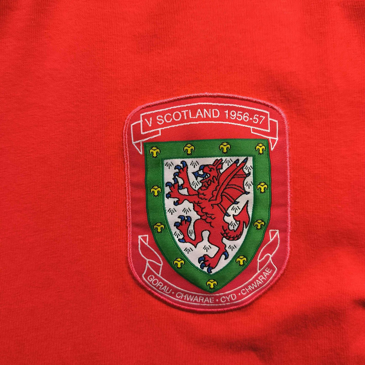Wales 1956-57 hazai retro foci mez XXL-es