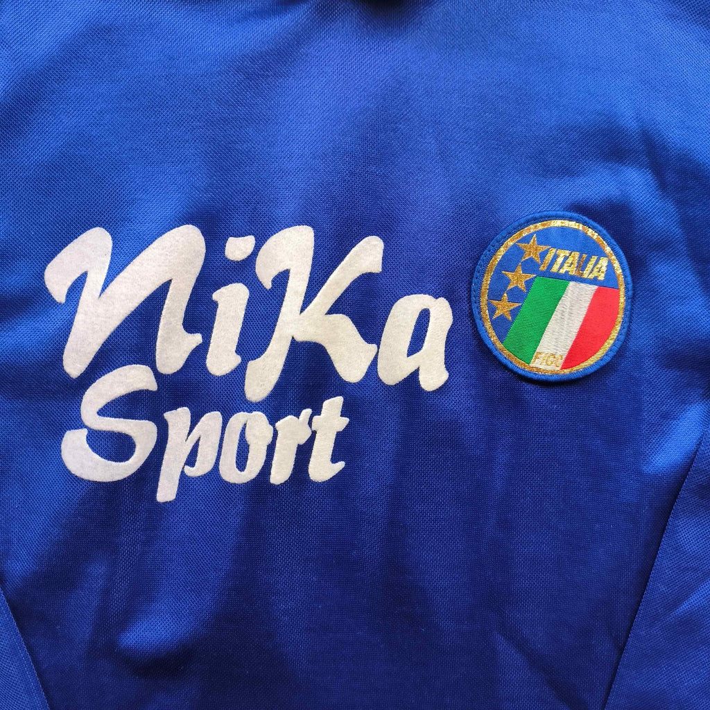 Olaszország 1990-92 Diadora hazai hosszú ujjú #13 foci mez S-es