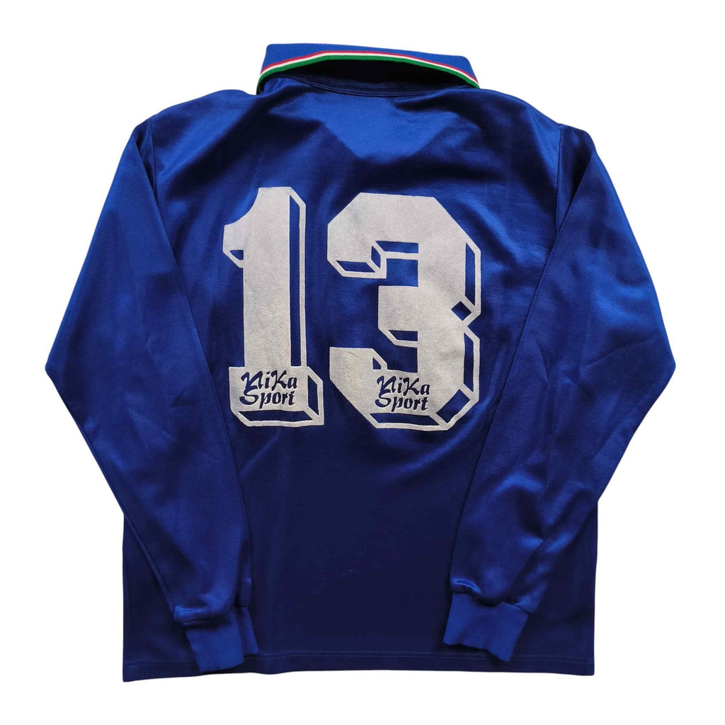 Olaszország 1990-92 Diadora hazai hosszú ujjú #13 foci mez S-es