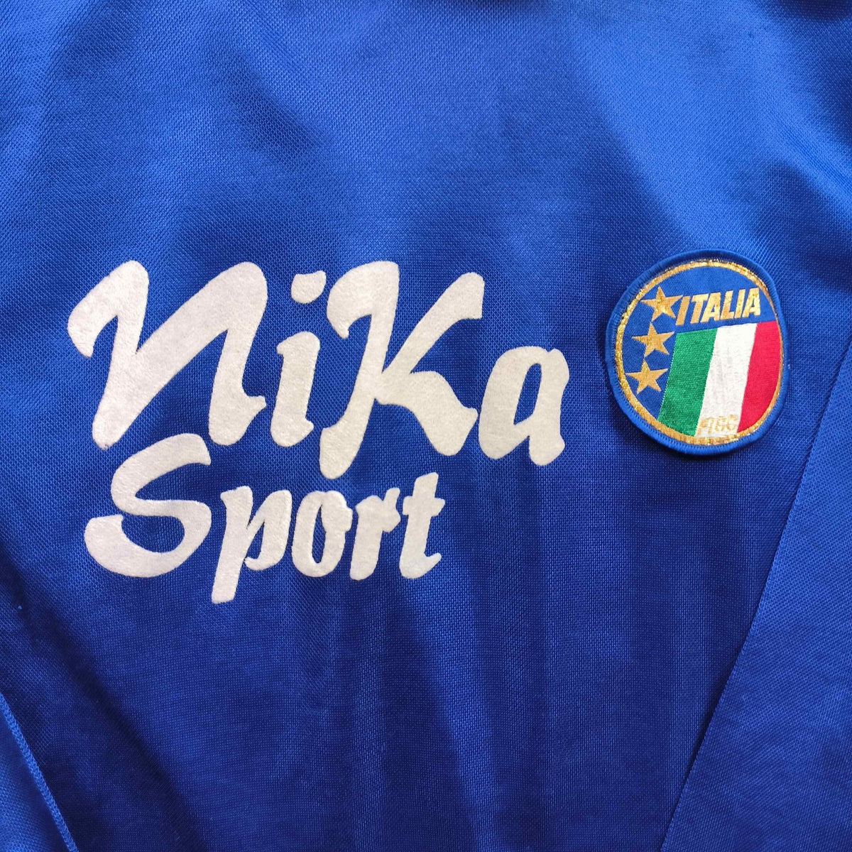 Olaszország 1990-92 Diadora hazai hosszú ujjú #6 foci mez S-es