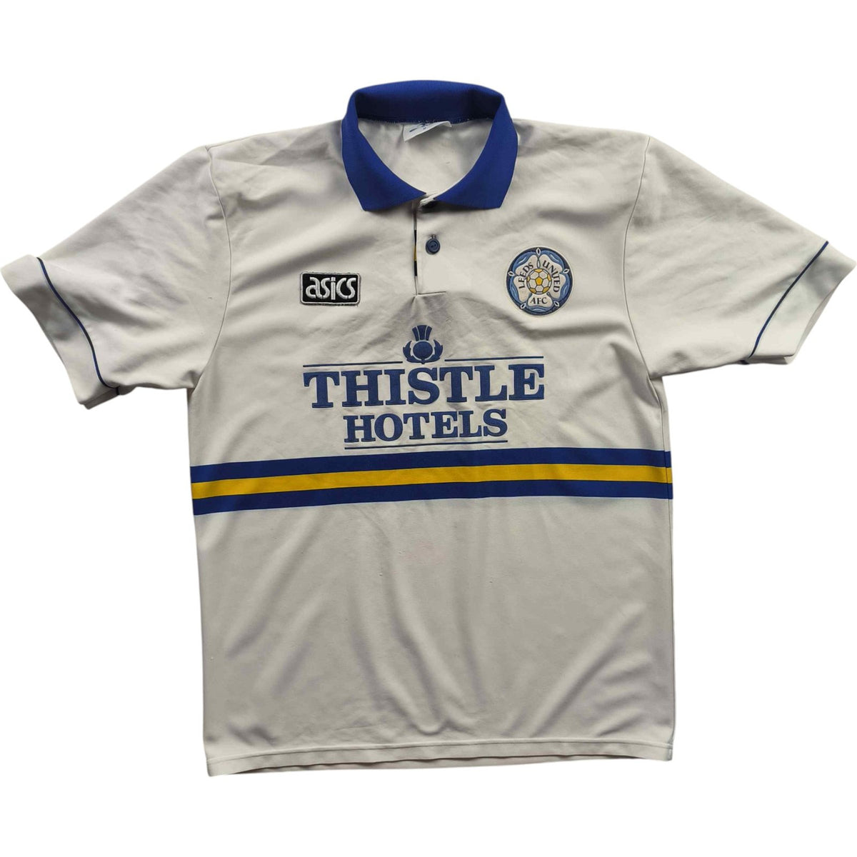 Leeds United 1993-95 Asics home football shirt size M