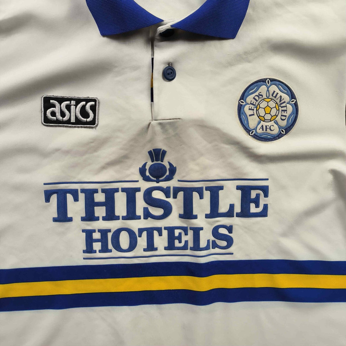 Leeds United 1993-95 Asics home football shirt size M