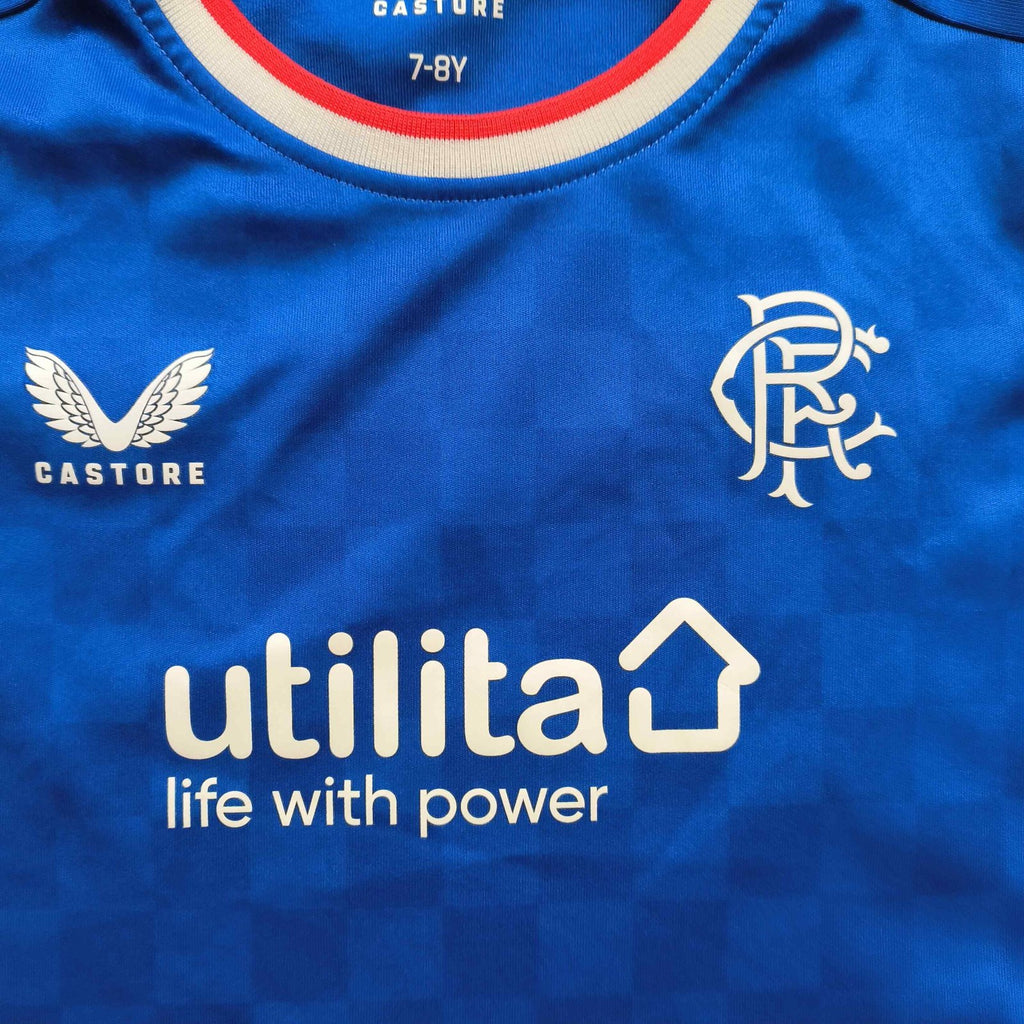 Rangers 2022-23 Castore hazai foci mez gyerek 7-8 éves