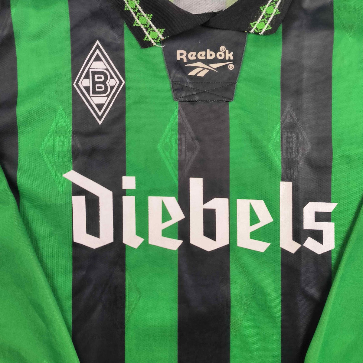 Borussia Mönchengladbach 1995-96 Reebok away long sleeve football shirt size XL