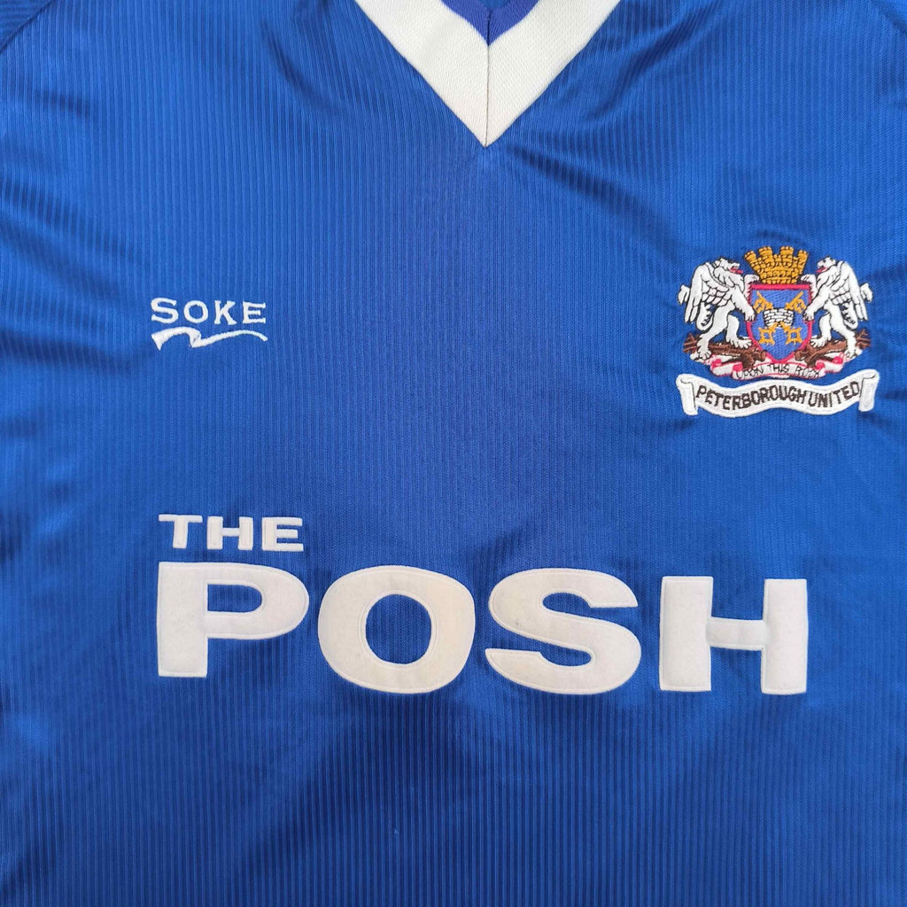 Peterborough United 1999-2000 Soke home football shirt size L