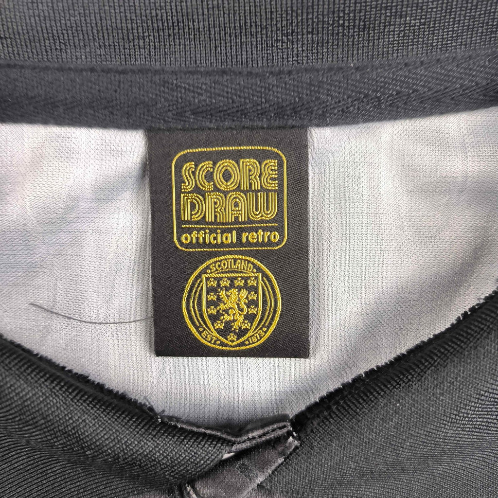 Skócia 1990 Score Draw harmadik számú blackout retro foci mez 3XL-es