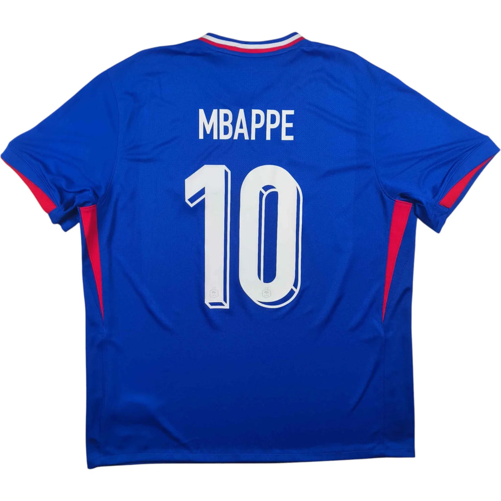 Franciaország 2024-26 Nike hazai Kylian Mbappé foci mez XL