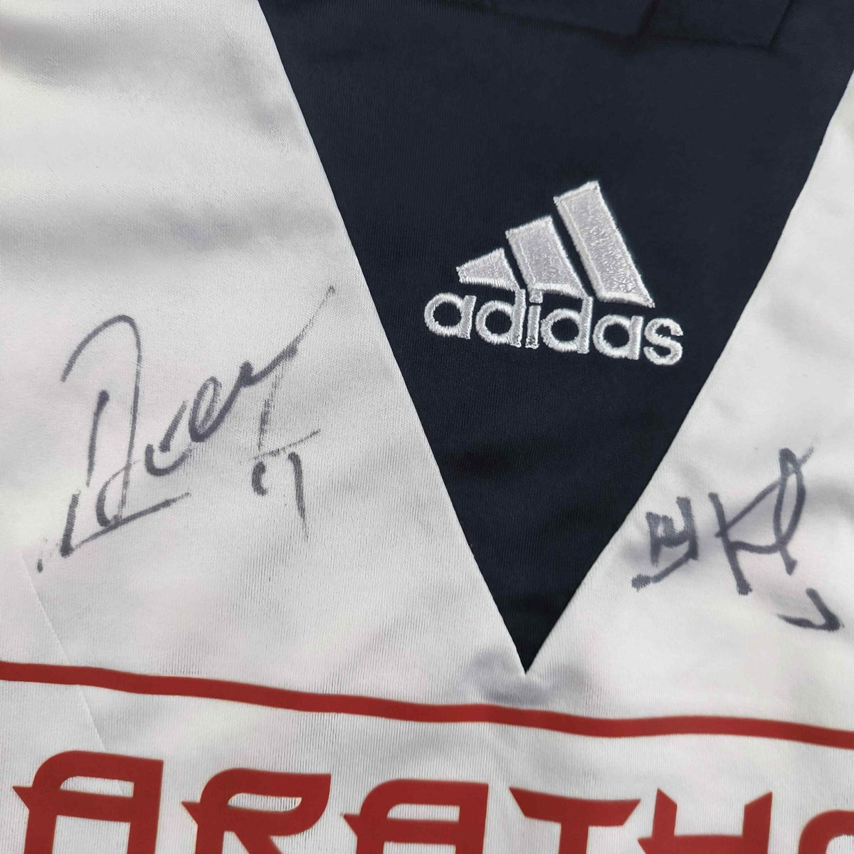 Fulham 2013-14 Adidas hazai #18 *Aláírt* foci mez L-es