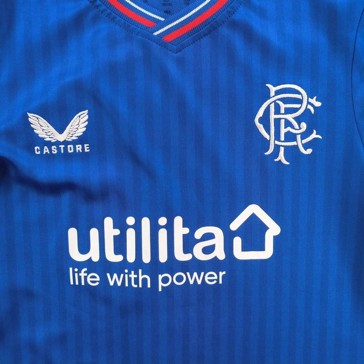 Rangers 2023-24 Castore home Todd Cantwell football shirt size 152