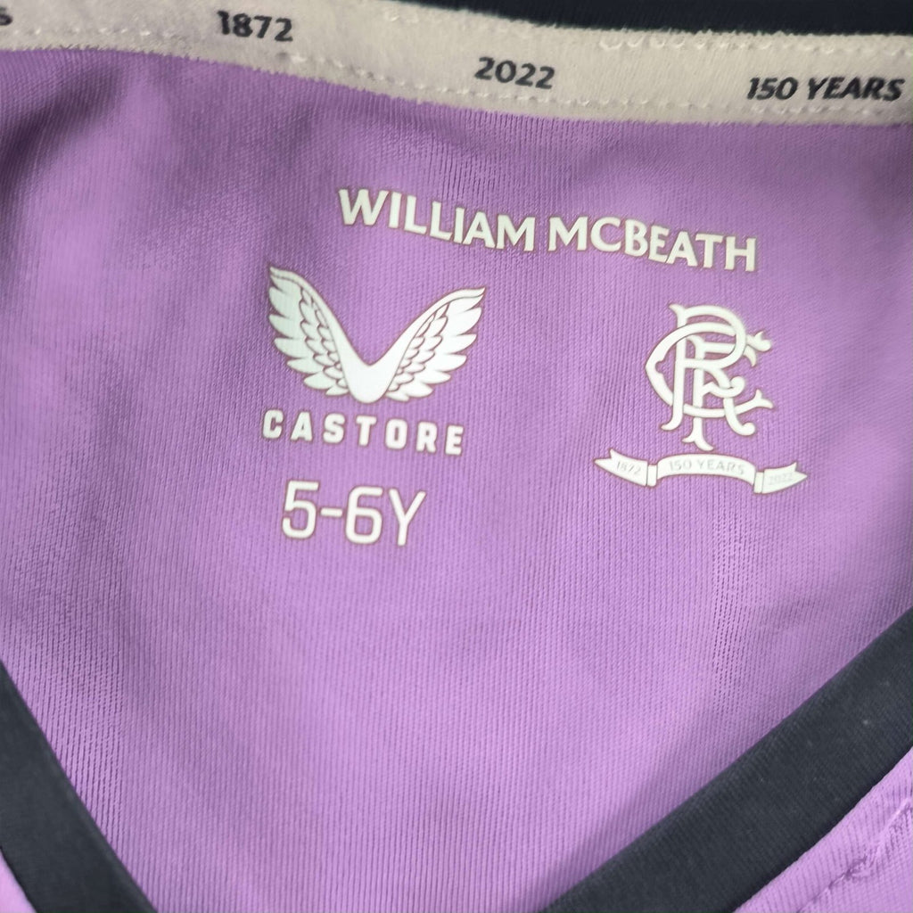 Rangers 2021-22 Castore harmadik számú foci mez gyerek 5-6 éves