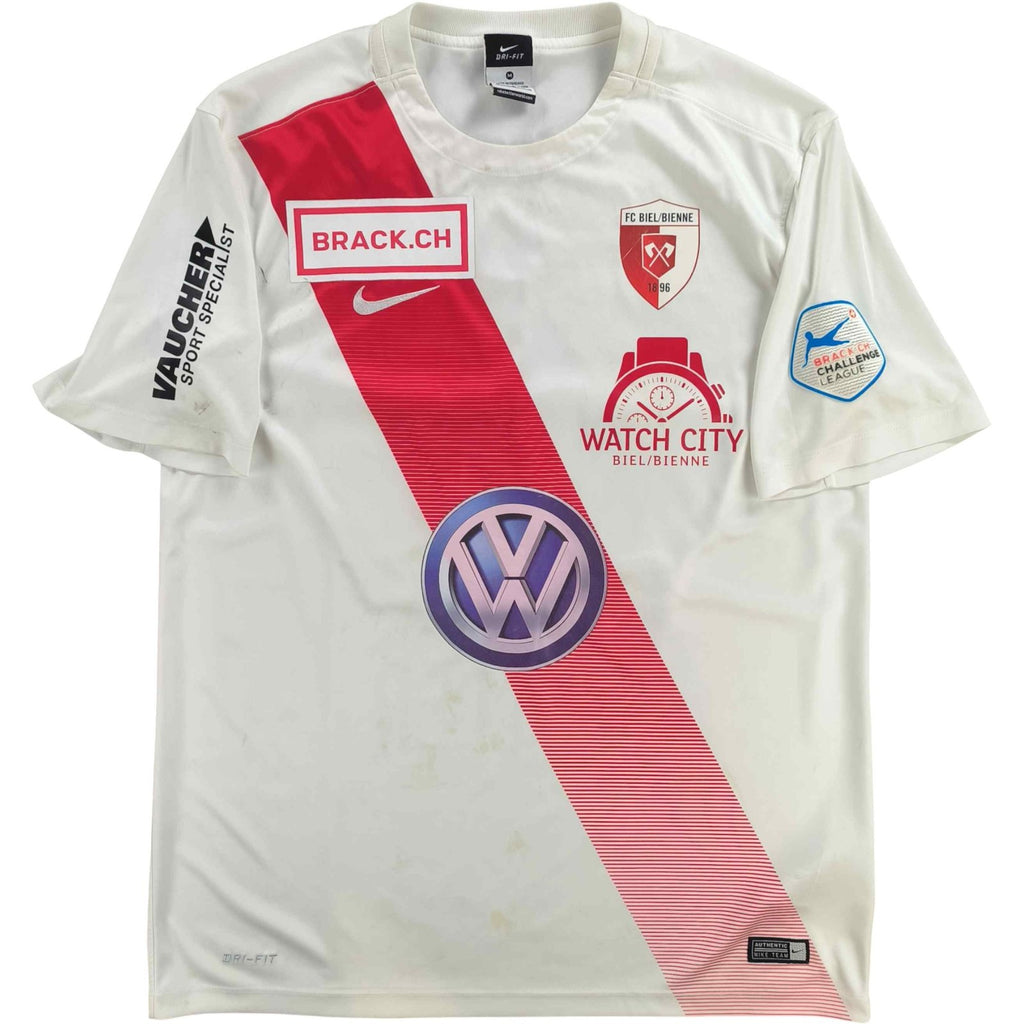 FC Biel-Bienne 2015-16 Nike hazai Fabian Stoller *Aláírt* foci mez M-es