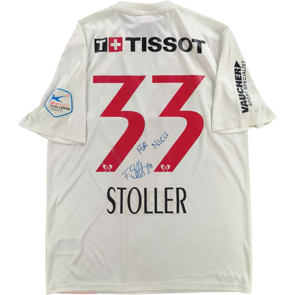 FC Biel-Bienne 2015-16 Nike hazai Fabian Stoller *Aláírt* foci mez M-es