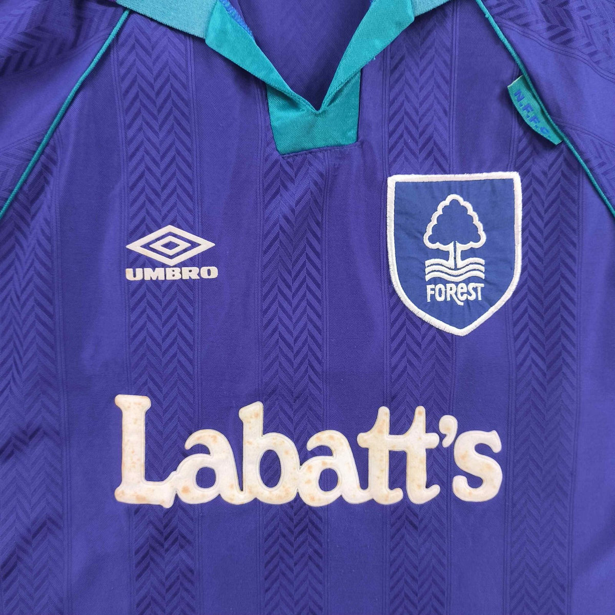 Nottingham Forest 1993-95 Umbro vendég foci mez L-es