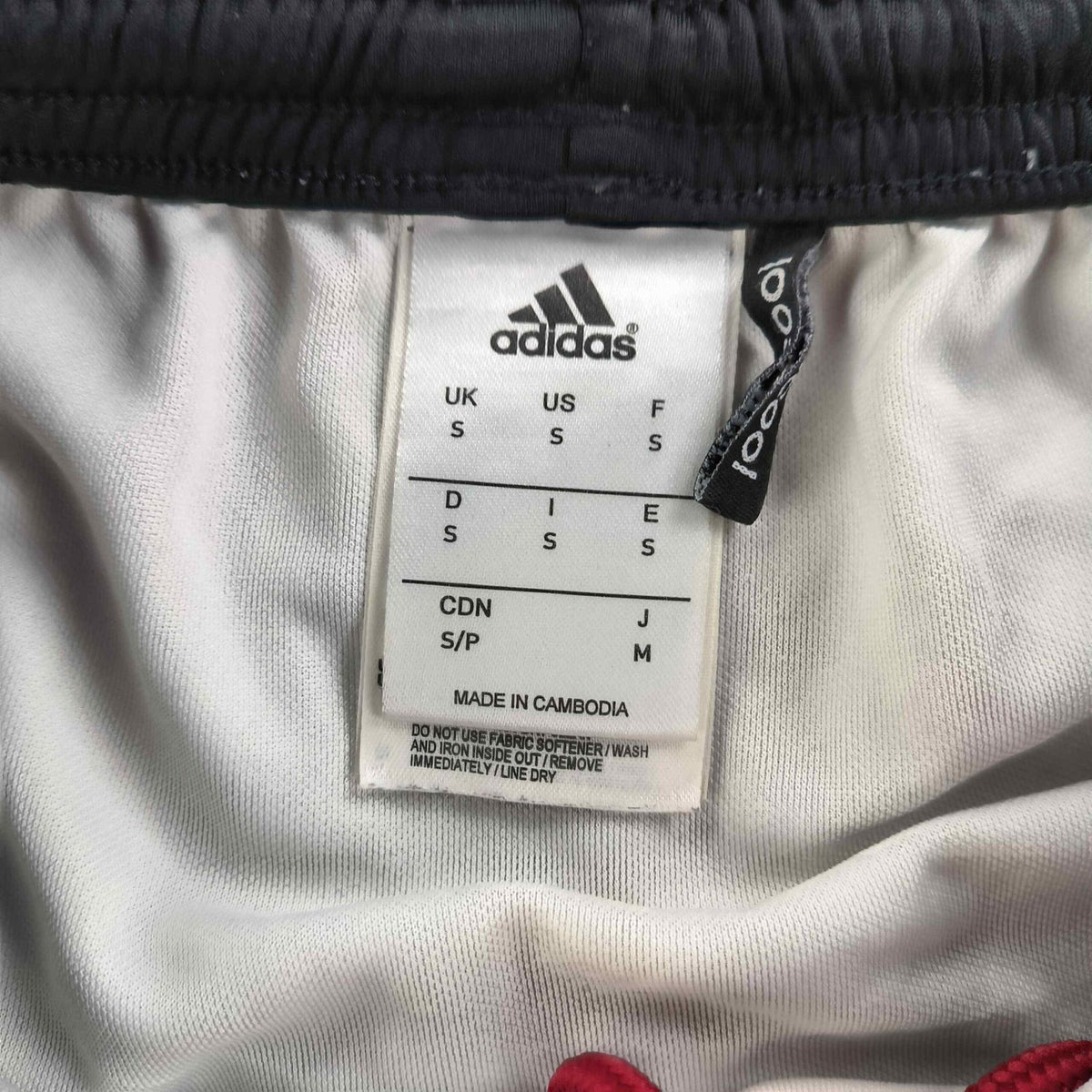 Denmark 2015-16 Adidas home football shorts size S