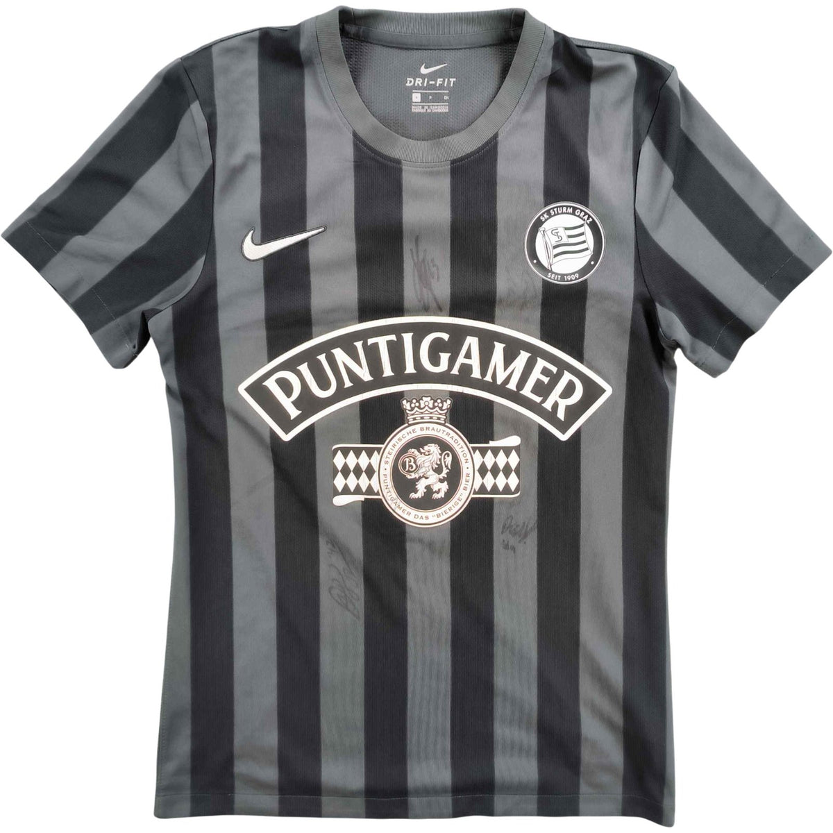 Sturm Graz 2021-22 Nike hazai *Aláírt* foci mez S-es