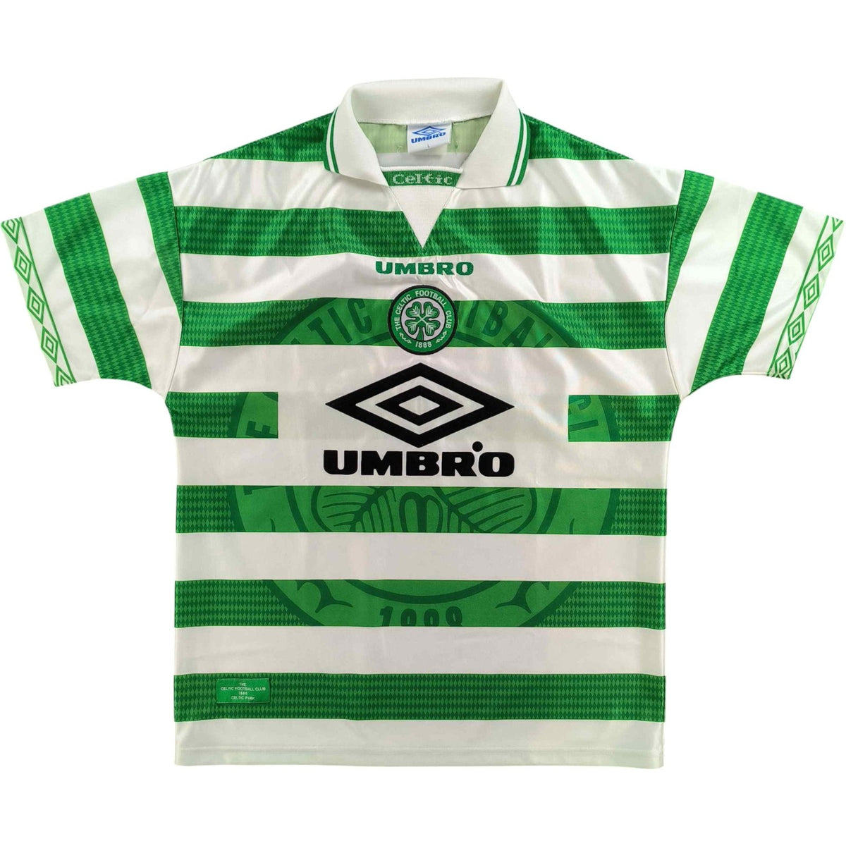 Celtic 1997-99 Umbro home football shirt size L