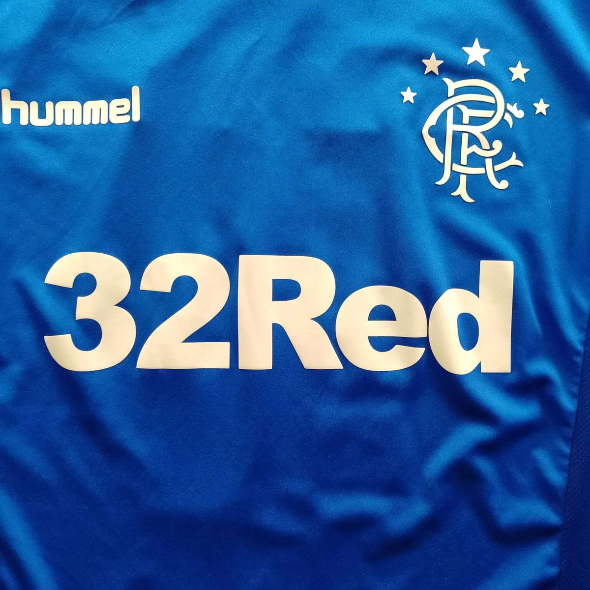 Rangers 2018-19 Hummel home Kyle Lafferty football shirt size S