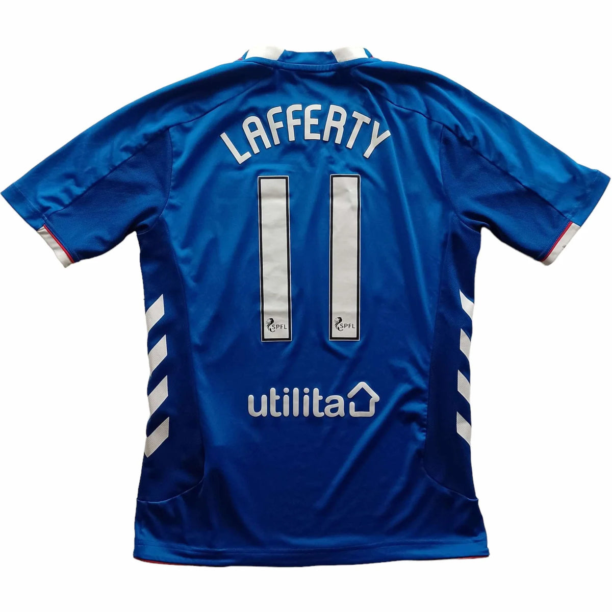 Rangers 2018-19 Hummel home Kyle Lafferty football shirt size S