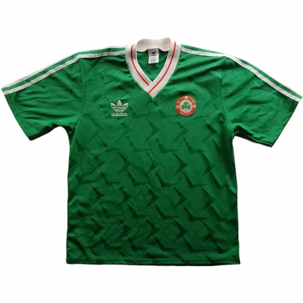 Írország 1990-92 Adidas hazai foci mez M-es